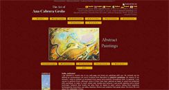 Desktop Screenshot of abstractpaintings-anacabrera.com